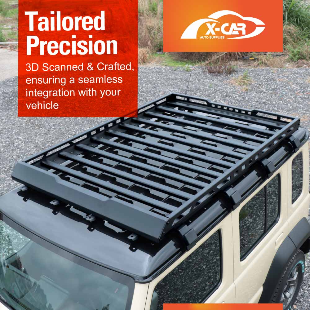 Roof Rack with Side Awning Set for Suzuki Jimny XL 5-Door 2023-Onwards Multi-Functional Expansion Platform 4WD Off-Road Acessories
