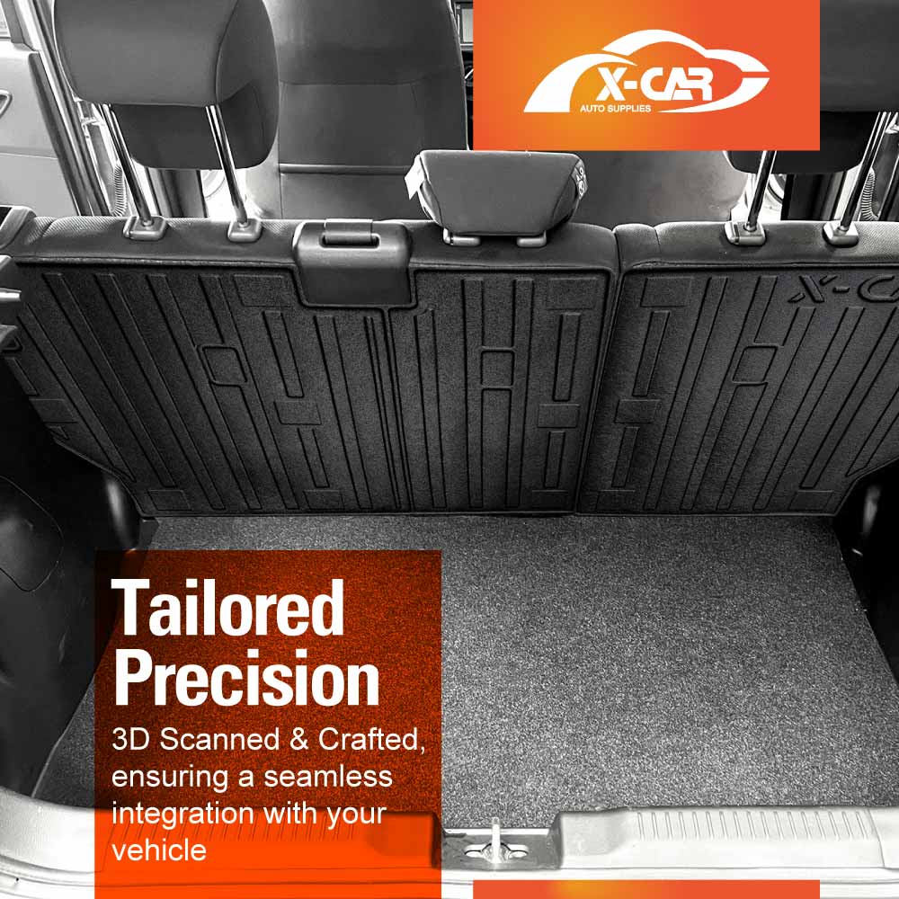 Floor Mats Boot Liner Set for Suzuki Swift 4th Gen 2024-2025 All Weather Heavy Duty Cargo Kick Mats Back Seat Protector Cover