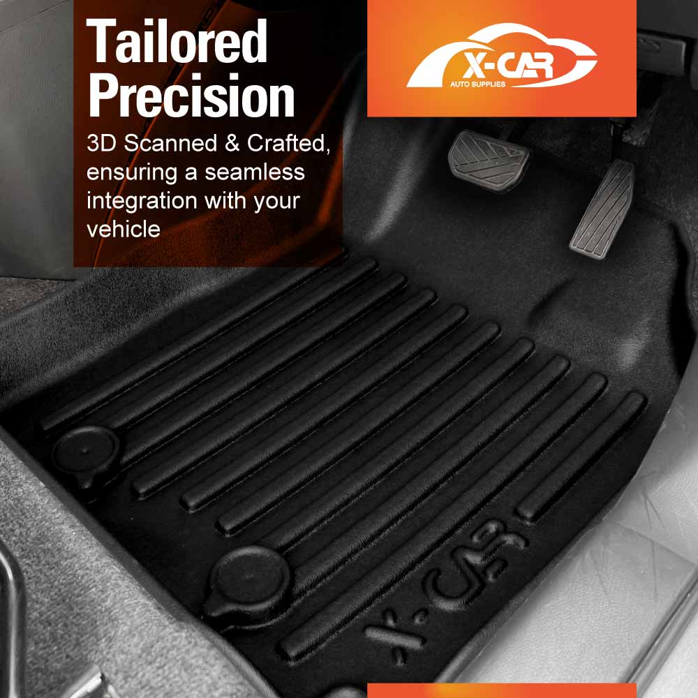 Floor Mats Boot Liner Set for Suzuki Swift 4th Gen 2024-2025 All Weather Heavy Duty Cargo Kick Mats Back Seat Protector Cover