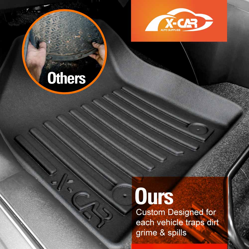 Floor Mats Boot Liner Set for Suzuki Swift 4th Gen 2024-2025 All Weather Heavy Duty Cargo Kick Mats Back Seat Protector Cover