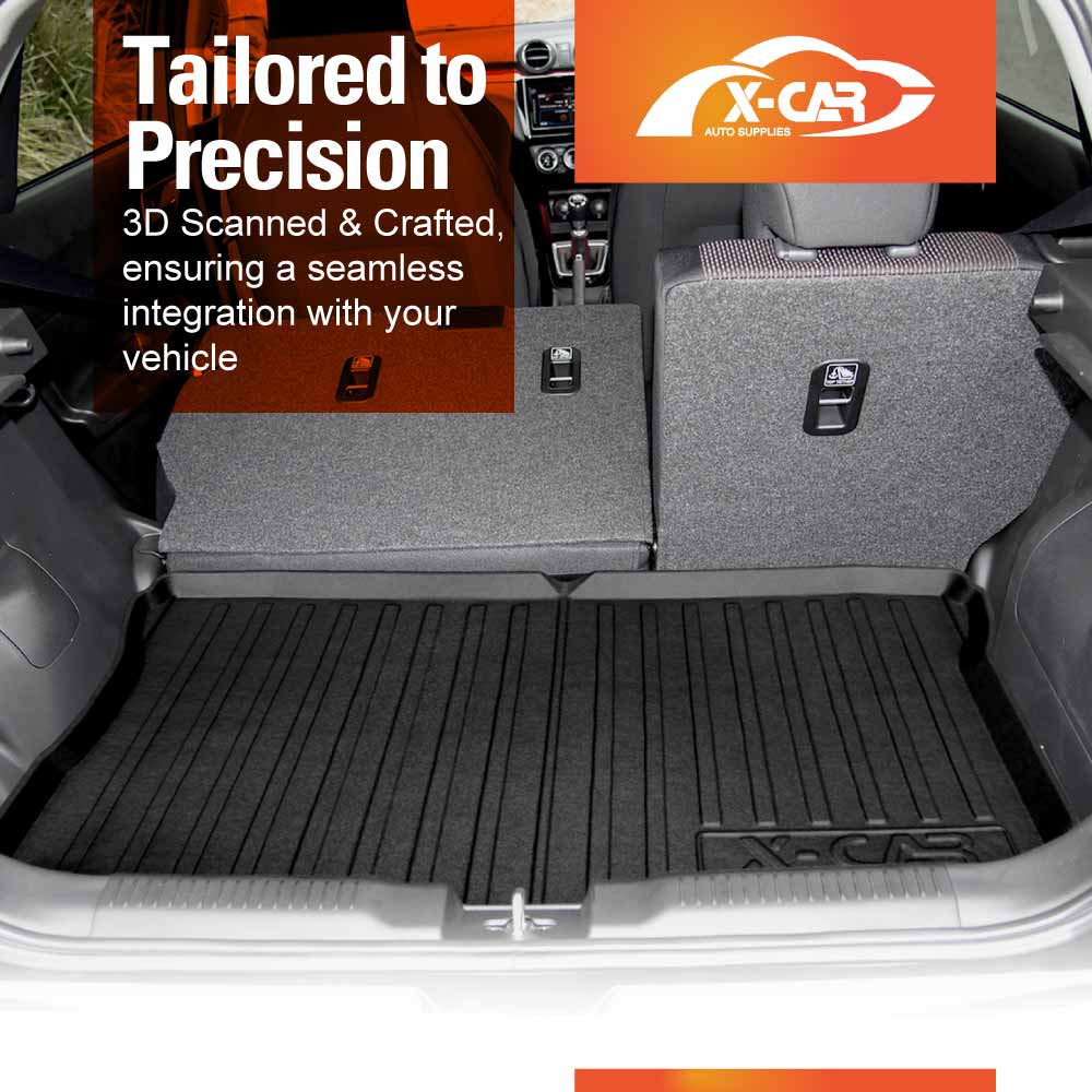3D Floor Mats Boot Liner for Suzuki Swift 4th Gen 2024-2025 All Weather Heavy Duty Cargo Car Trunk Luggage Tray
