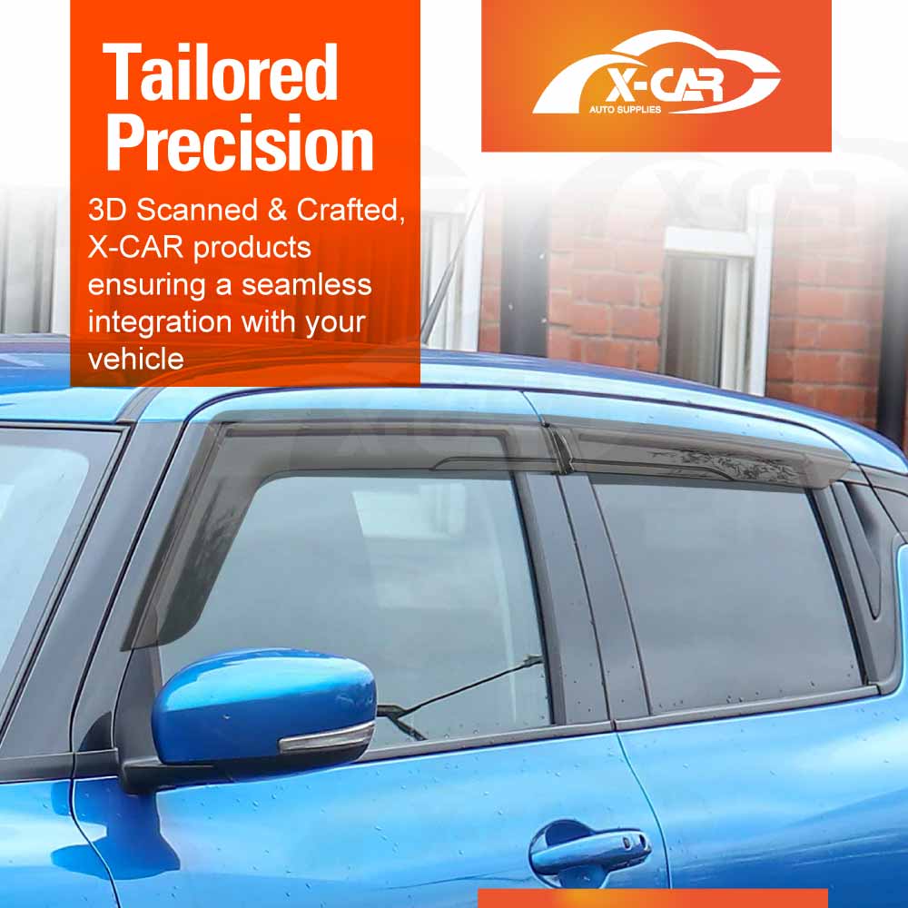 Weathershields for Suzuki Swift 2017-2024 Car Weather Shields Wind Deflectors Window Sun Visor 4-Piece Set