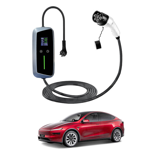 Tesla Model Y L 6-Seat 2026-Onwards Type 2 Portable EV Charger 10 Amp 2.4KW AU Plug 5 Meters
