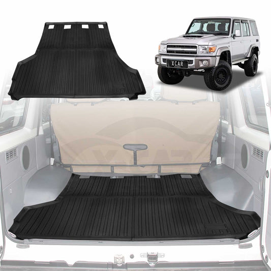 Boot Liner for Toyota Landcruiser 70/76 Series 2012-2022 All Weather Heavy Duty Cargo Trunk Mat Luggage Tray