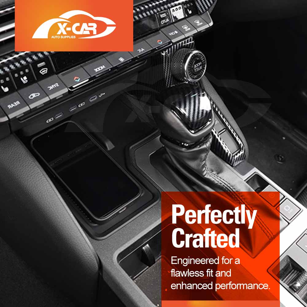 Wireless Charging Mat for Toyota Prado 250 Series 2024-Onwards Center Console Non-Slip Silicone Protective Pad Interior Accessories