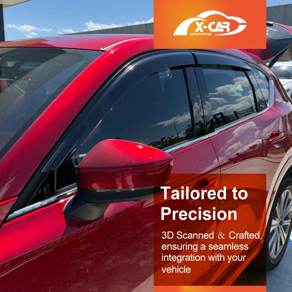 Weathershields for Mazda CX5 CX-5 2017-2026 Car Weather Shields Wind Deflectors Window Sun Visor 4-Piece Set