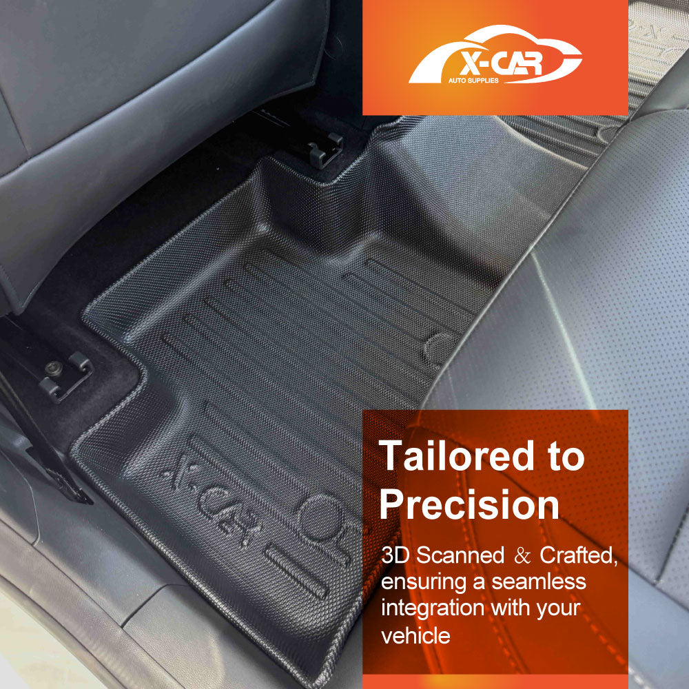 3D Floor Mats Boot Liner Set for MG ZS 2024-Onwards All Weather Heavy Duty Cargo Car Trunk Luggage Tray