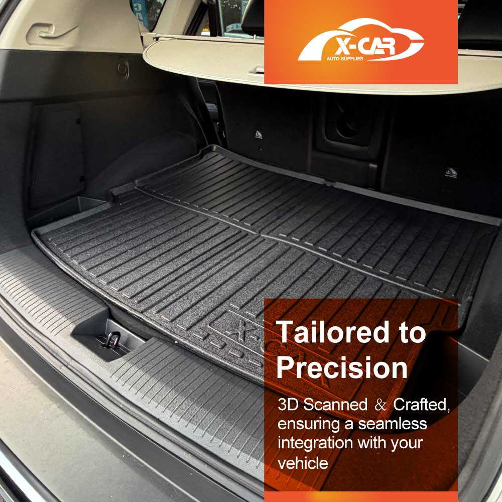3D Floor Mats Boot Liner Set for Nissan X-trail Xtrail T33 5 Seat Petrol 2022-Onwards All Weather Heavy Duty Cargo Car Trunk Luggage Tray