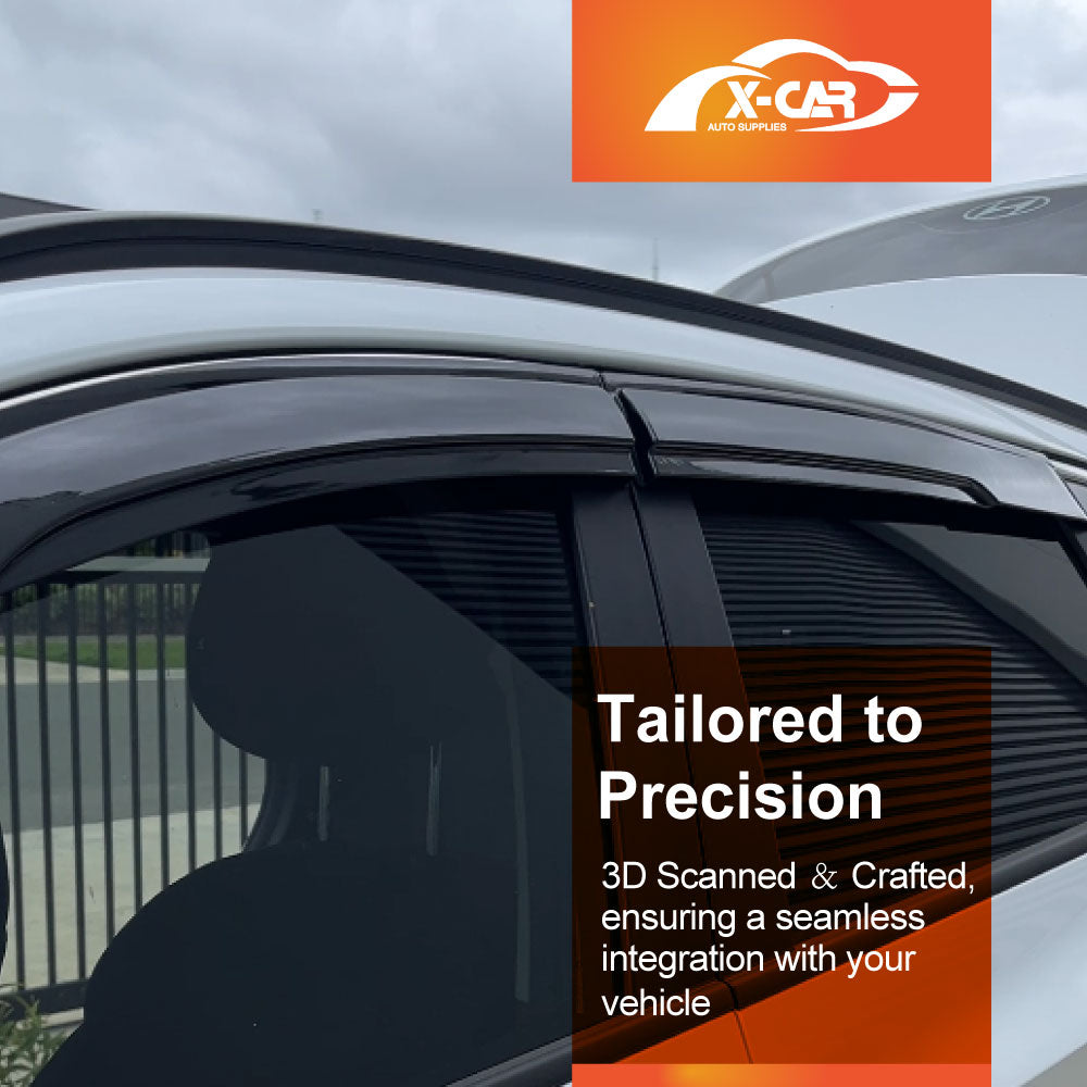Weathershields for Hyundai Tucson 2021-Onwards Car Weather Shields Wind Deflectors Window Sun Visor 4-Piece Set