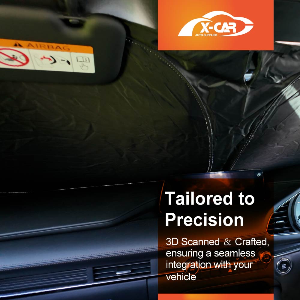WindScreen Sun Shade for Mazda 3 BP Series 2019-Onwards Blocks UV Rays Foldable Custom Wind Screen Sun Visor Protector