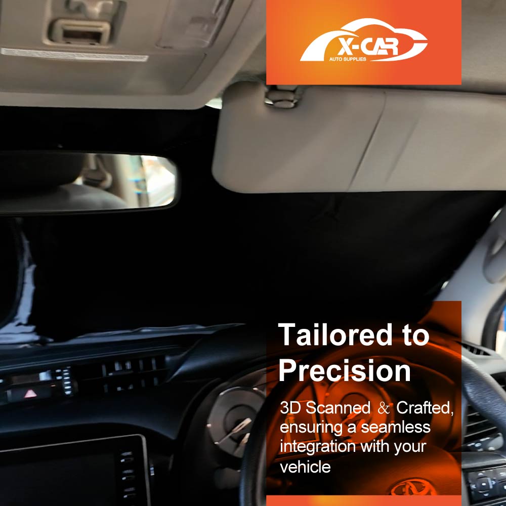 WindScreen Sun Shade for Toyota Hilux 2005-2015 Blocks UV Rays Sun Visor Protector Foldable Sunshade