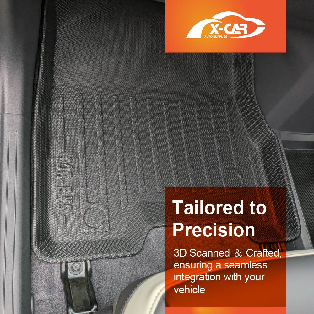 3D Floor Mats for Kia EV5 2024-Onwards Heavy Duty All Weather Car Mats Carpet Liner Set