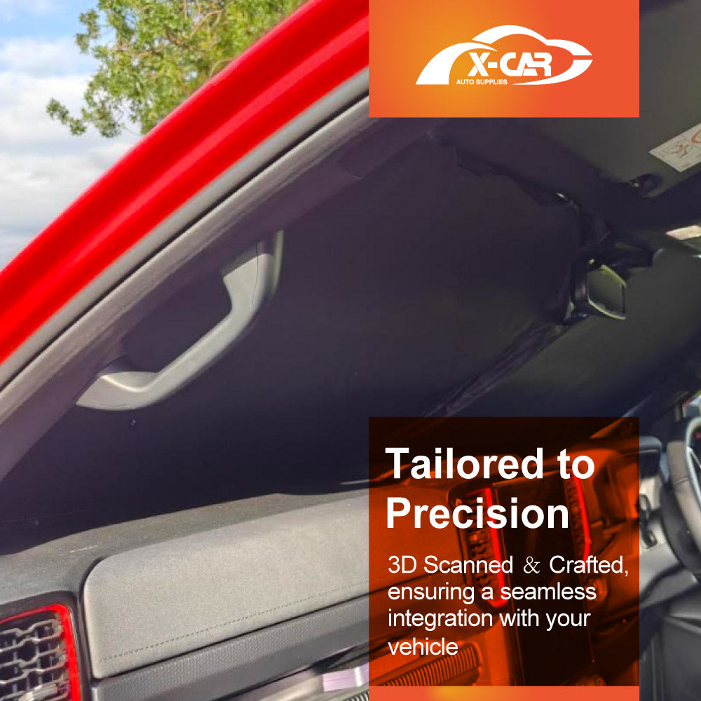WindScreen Sun Shade for Ford Next-Gen Ranger 2022-Onwards Blocks UV Rays Foldable Custom Wind Screen Sun Visor Protector