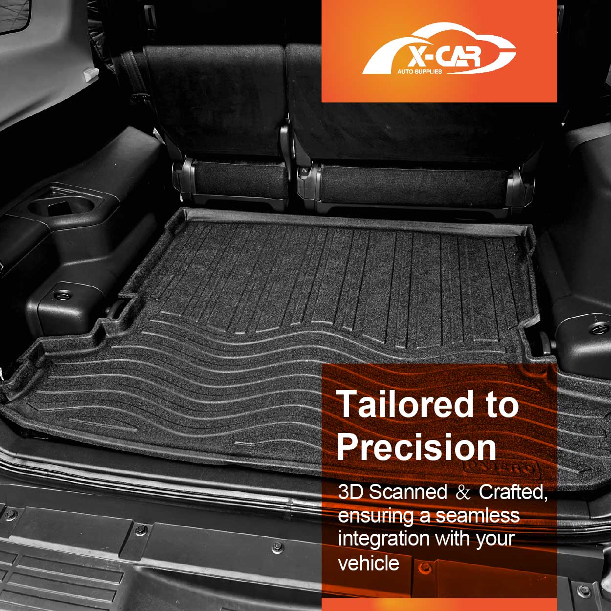 Heavy Duty Cargo Mat Boot Liner for Mitsubishi Pajero 2006 2007 2008 2009 2010 2011 2012 2013 2014 2015 2016 2017 2018 2019 2020 2021 2022