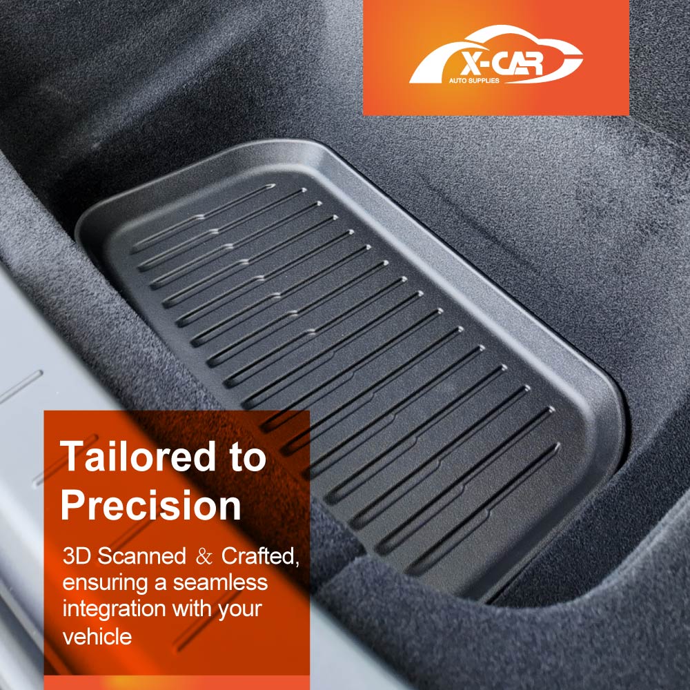 Floor Mats Boot Liners Set for Tesla Model Y L 6-Seat 2026-Onwards All Weather Front Toolbox Cargo Car Trunk Cover Luggage Tray