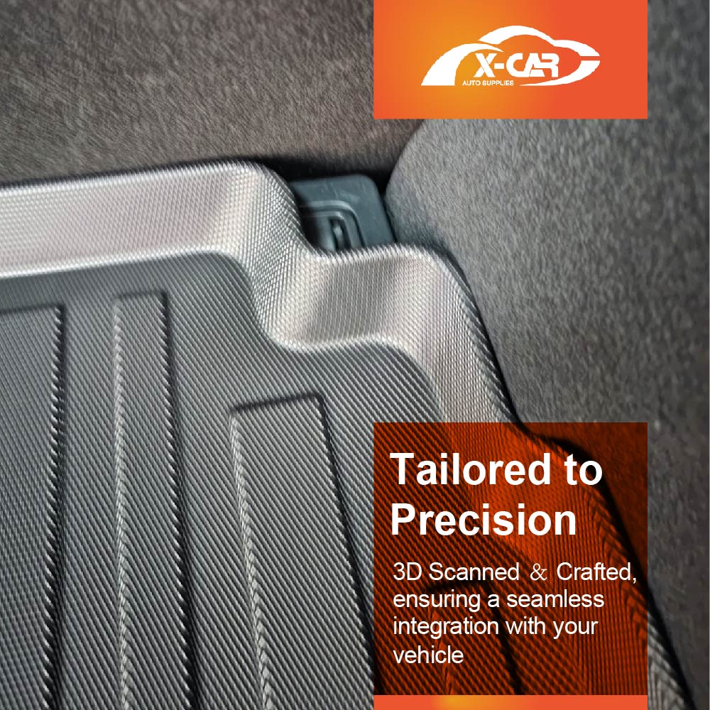 3D Floor Mats Boot Liner Set for Kia Cerato Hatch 2018-2024 All Weather Heavy Duty Cargo Car Trunk Luggage Tray