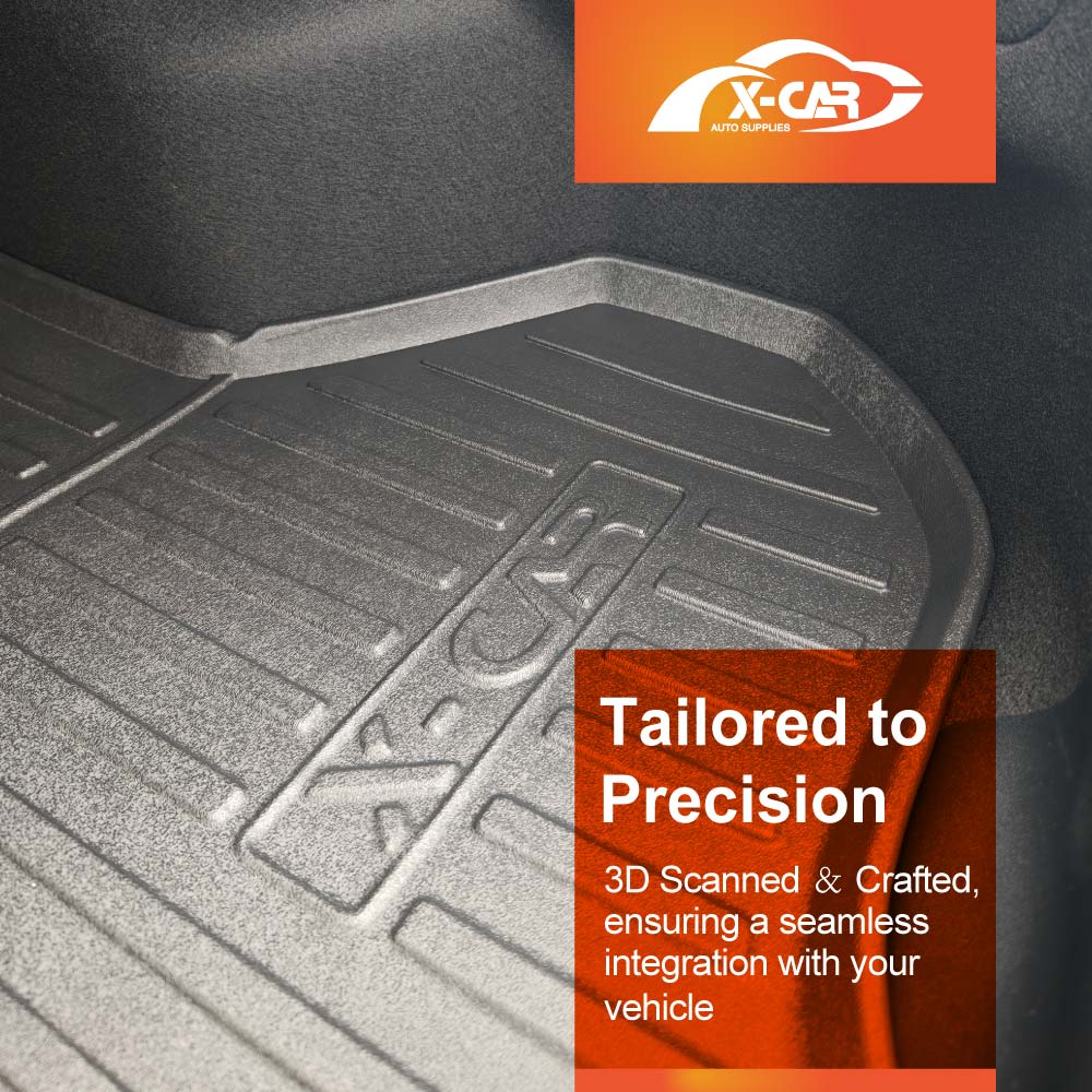 3D Floor Mats Boot Liner Set for Kia K4 Sedan 2024-Onwards All Weather Heavy Duty Cargo Car Trunk Luggage Tray