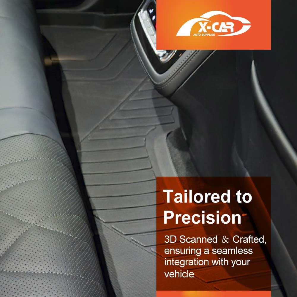 3D Floor Mats Boot Liner Set for Omoda Omoda 9 2025-Onwards All Weather Heavy Duty Cargo Car Trunk Luggage Tray