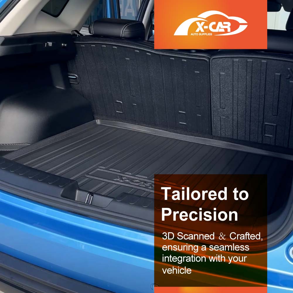 Boot Liner Kick Mats Set for GWM Haval Jolion 2021-Onwards All Weather Heavy Duty Cargo Car Trunk Back Seat Protector