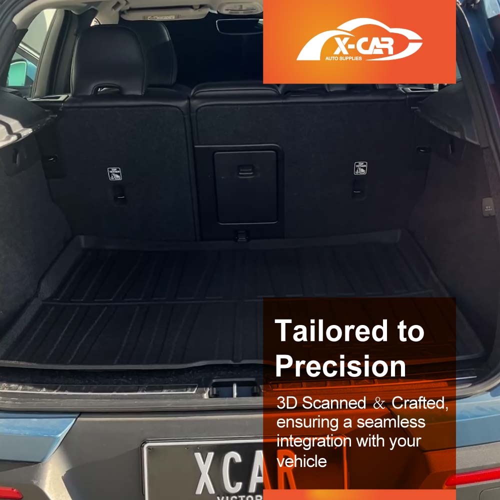 Front Rear Trunk Boot Liner for Volvo C40 EX40 2022-Onwards All Weather Heavy Duty Cargo Trunk Mats Luggage Tray