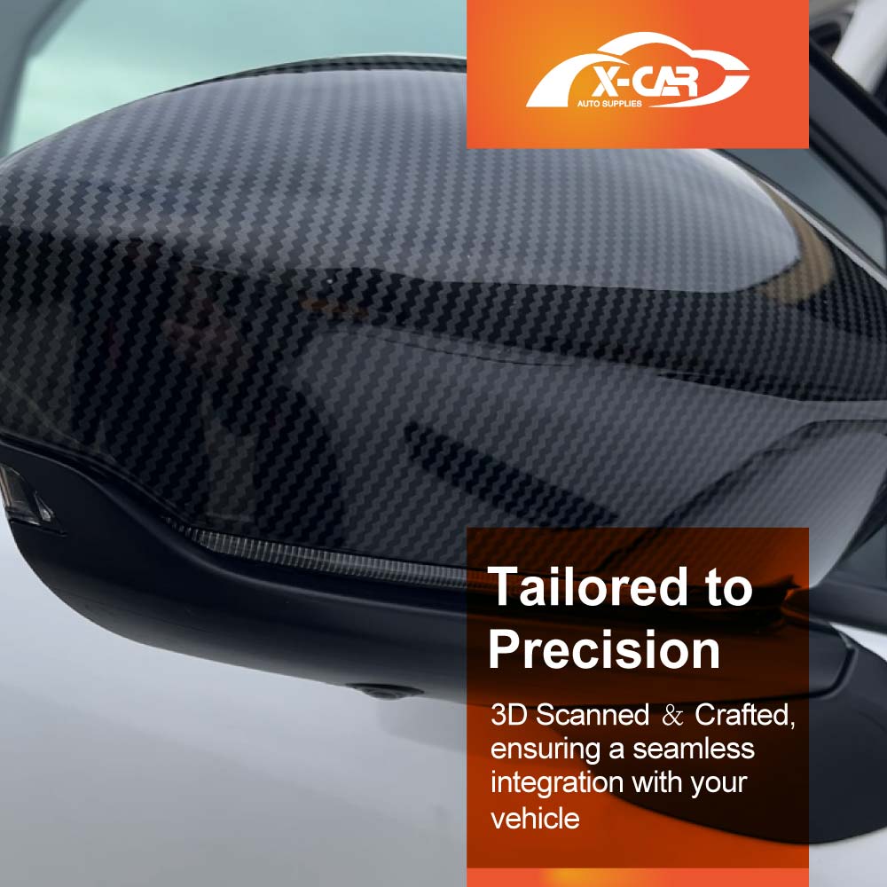 Rear View Mirror Trim Cover for Mazda CX-70 CX70 2024-Onwards Exterior Accessories Side Mirror Cap Carbon Fiber Style