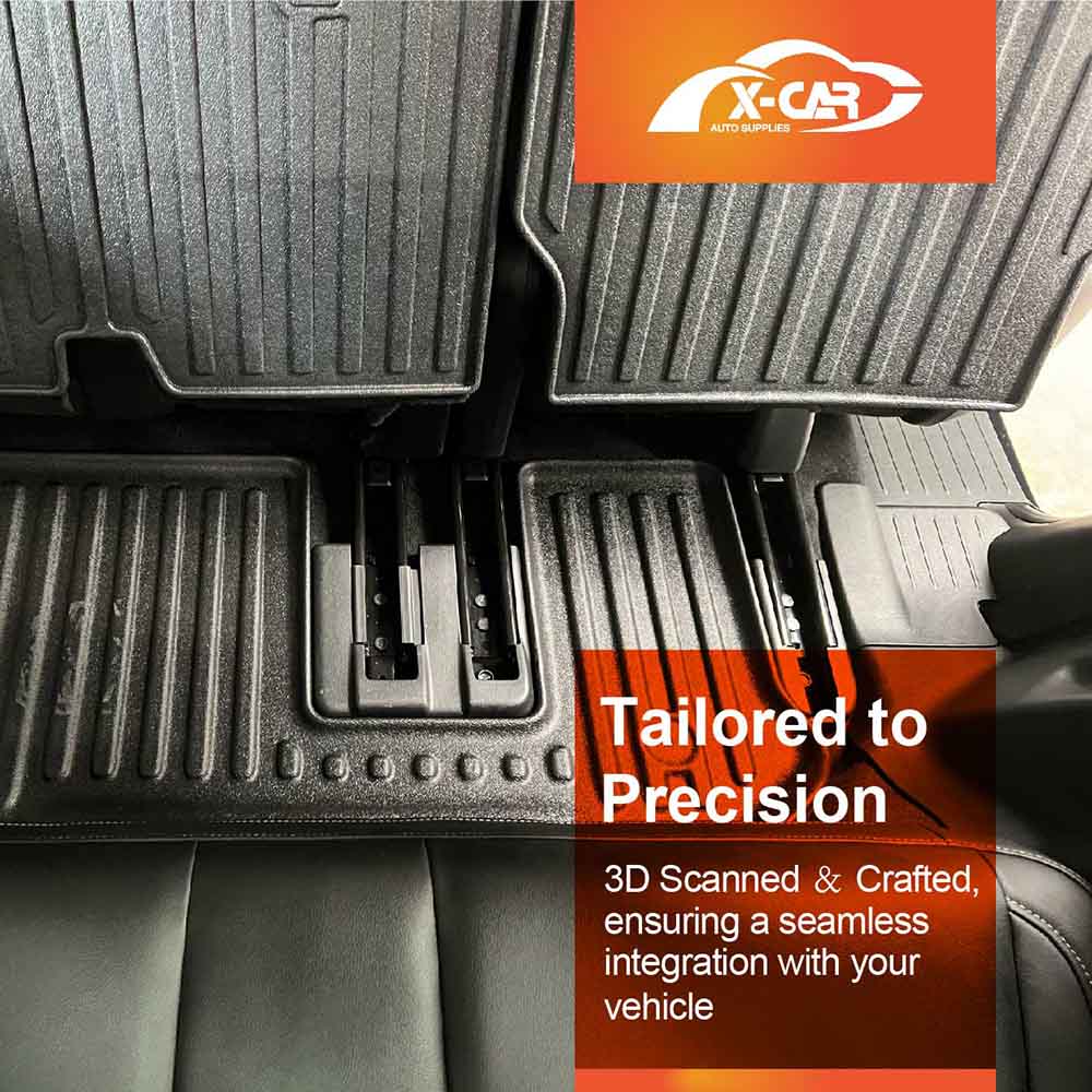 Front Rear Floor Mats for Mazda CX-90 CX90 2023-Onwards Heavy Duty All Weather Car Mats Carpet Liner Set