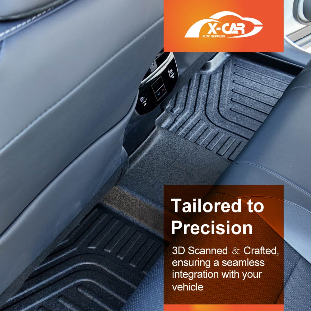 3D Floor Mats Boot Liner Set for Lexus RX350 RX350h RX500h 2022-Onwards All Weather Heavy Duty Cargo Kick Back Seat Protector Cover