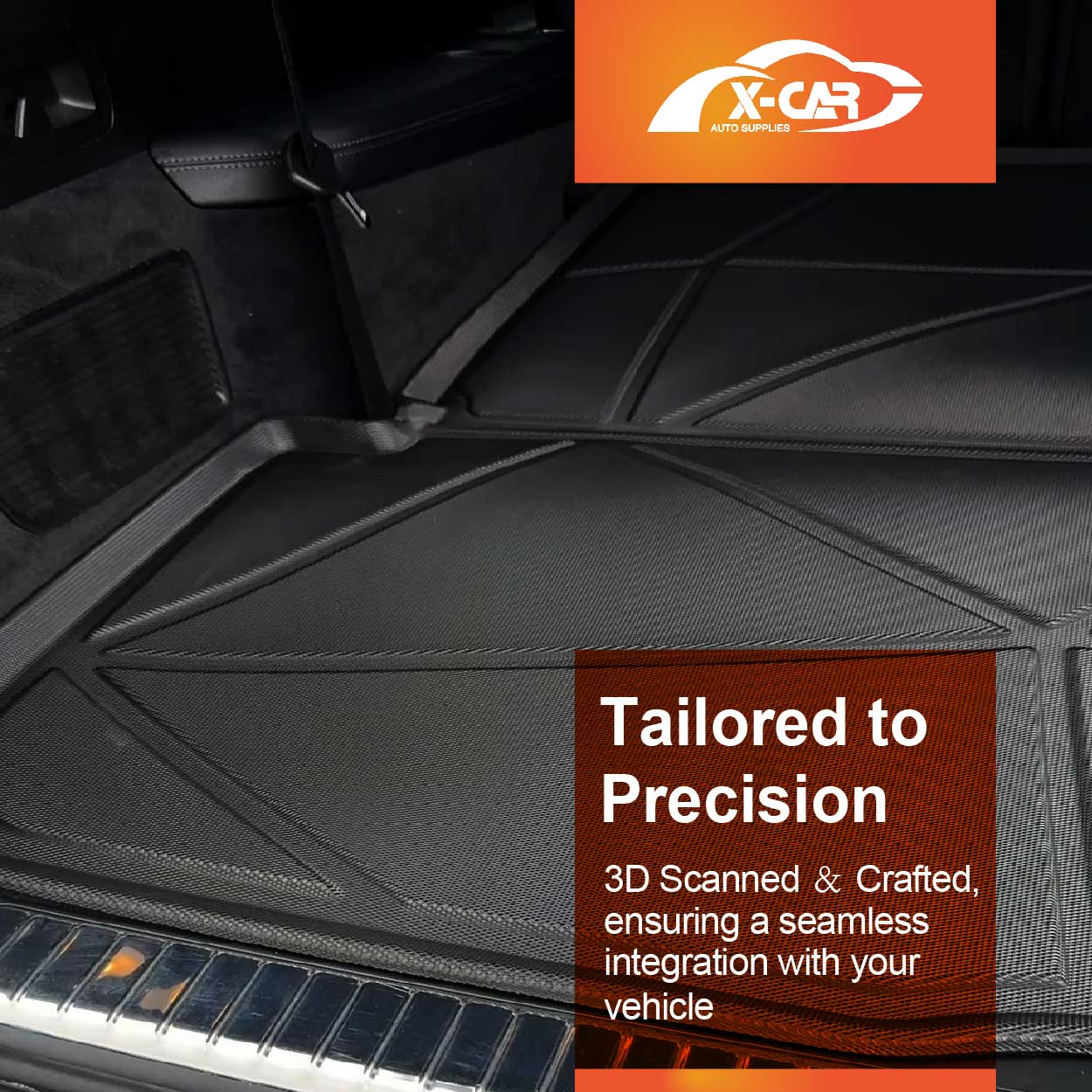 Boot Liner for Mercedes-Benz GLS-Class 2019-Onwards Heavy Duty Cargo Trunk Mat Luggage Tray