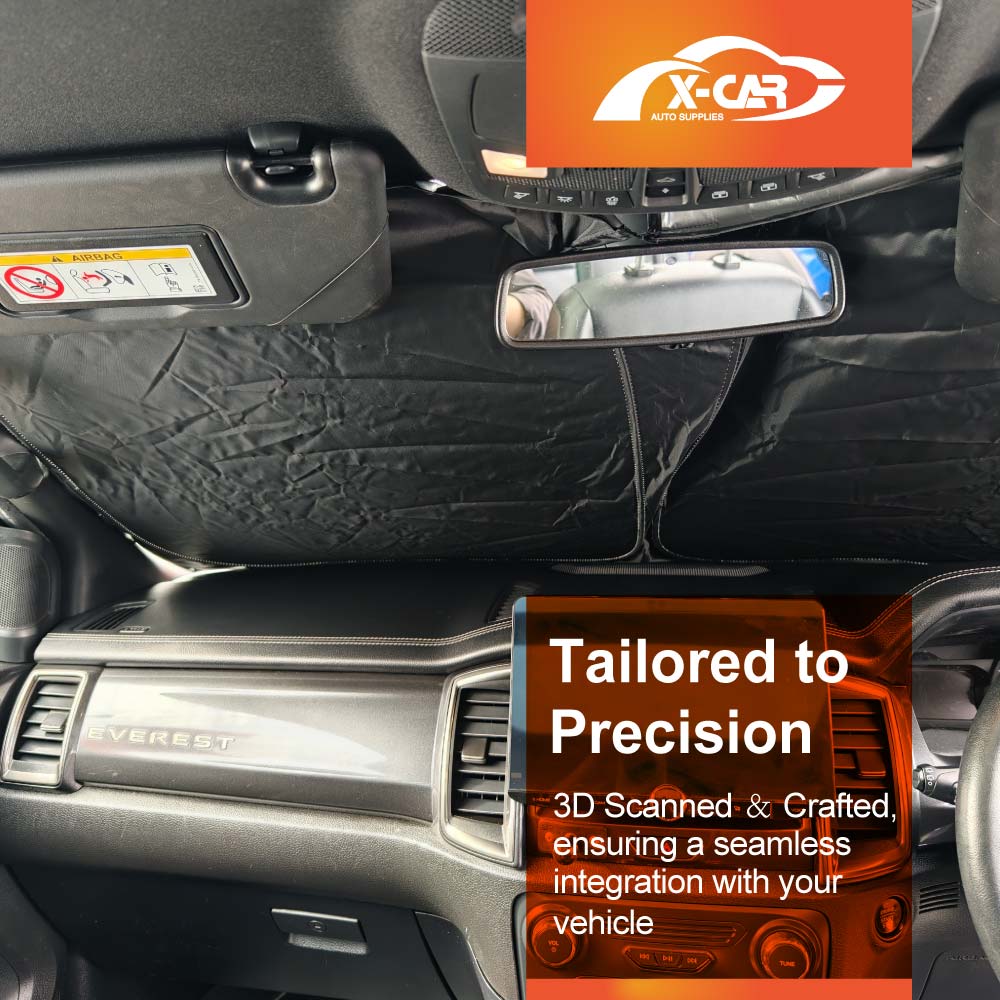 WindScreen Sun Shade for Ford Everest 2015-2022 Blocks UV Rays Foldable Custom Wind Screen Sun Visor Protector