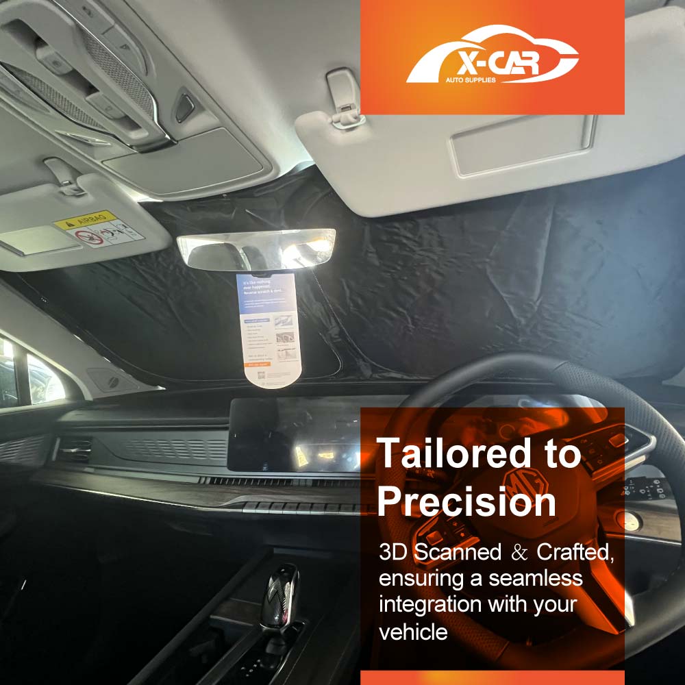 WindScreen Sun Shade for MG QS 2025-Onwards Blocks UV Rays Foldable Custom Wind Screen Sun Visor Protector