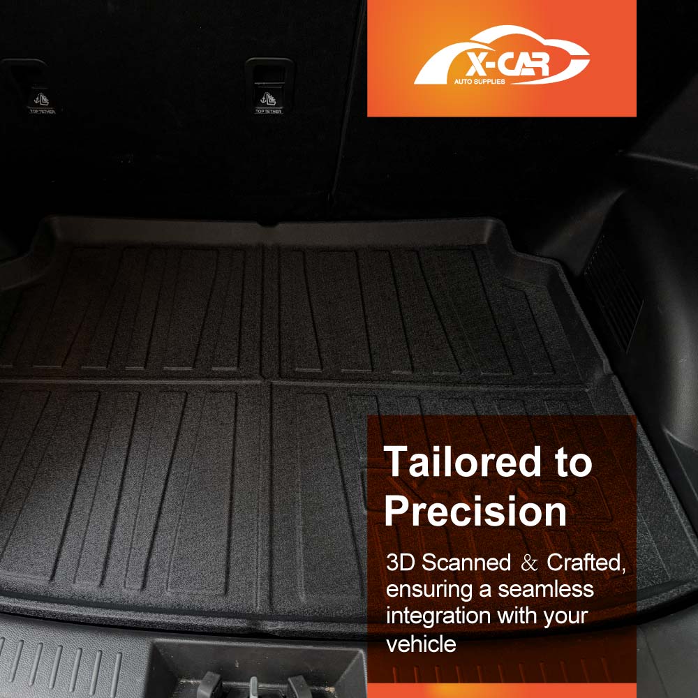 3D Floor Mats Boot Liner Set for Chery Tiggo 4 Pro 2024-Onwards All Weather Heavy Duty Cargo Car Trunk Luggage Tray