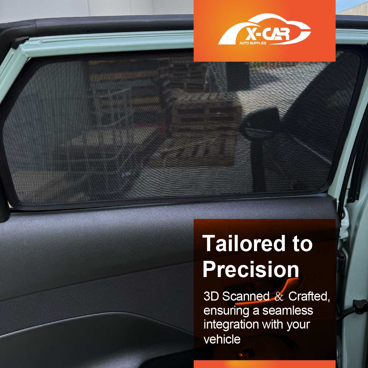 Rear Window Sun Shade for Hyundai Kona 2017-2023 Car Sun Blind Mesh