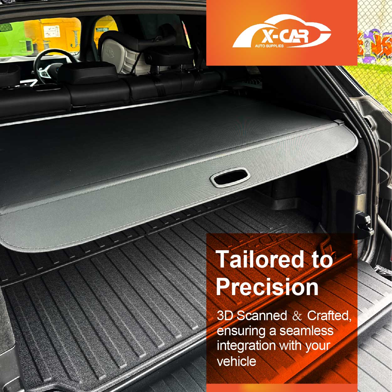 Retractable Car Trunk Shelf Shade Rear Cargo Security Shield Luggage Cover Blinder for BMW X5 X5M G05 F95 2018-Onwards