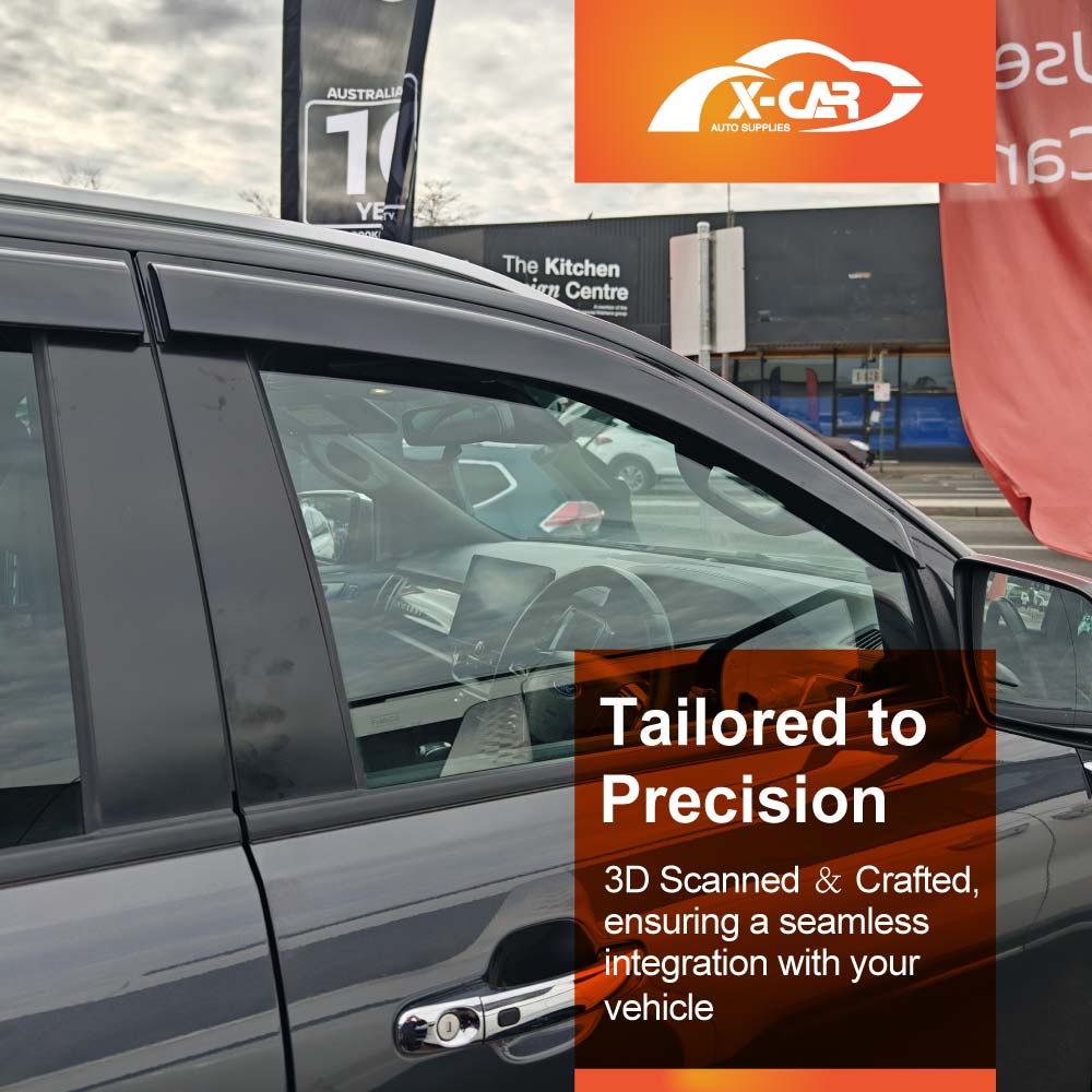 Weathershields for Ford Everest 2015-2022 Car Weather Shields Wind Deflectors Window Sun Visor 4-Piece Set