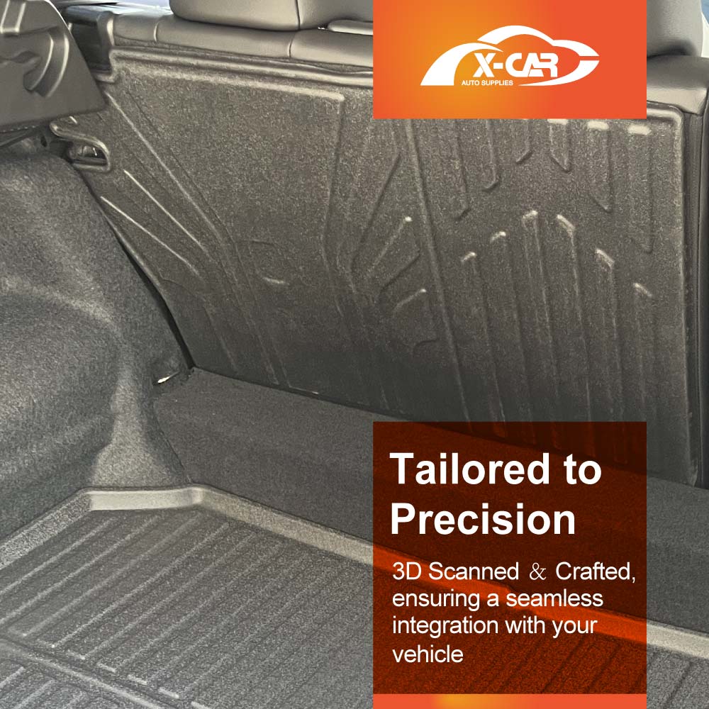 Boot Liner Back Seat Protector for Nissan QASHQAI J12 Series 2022-Onwards All Weather Heavy Duty Cargo Car Trunk Kick Mats