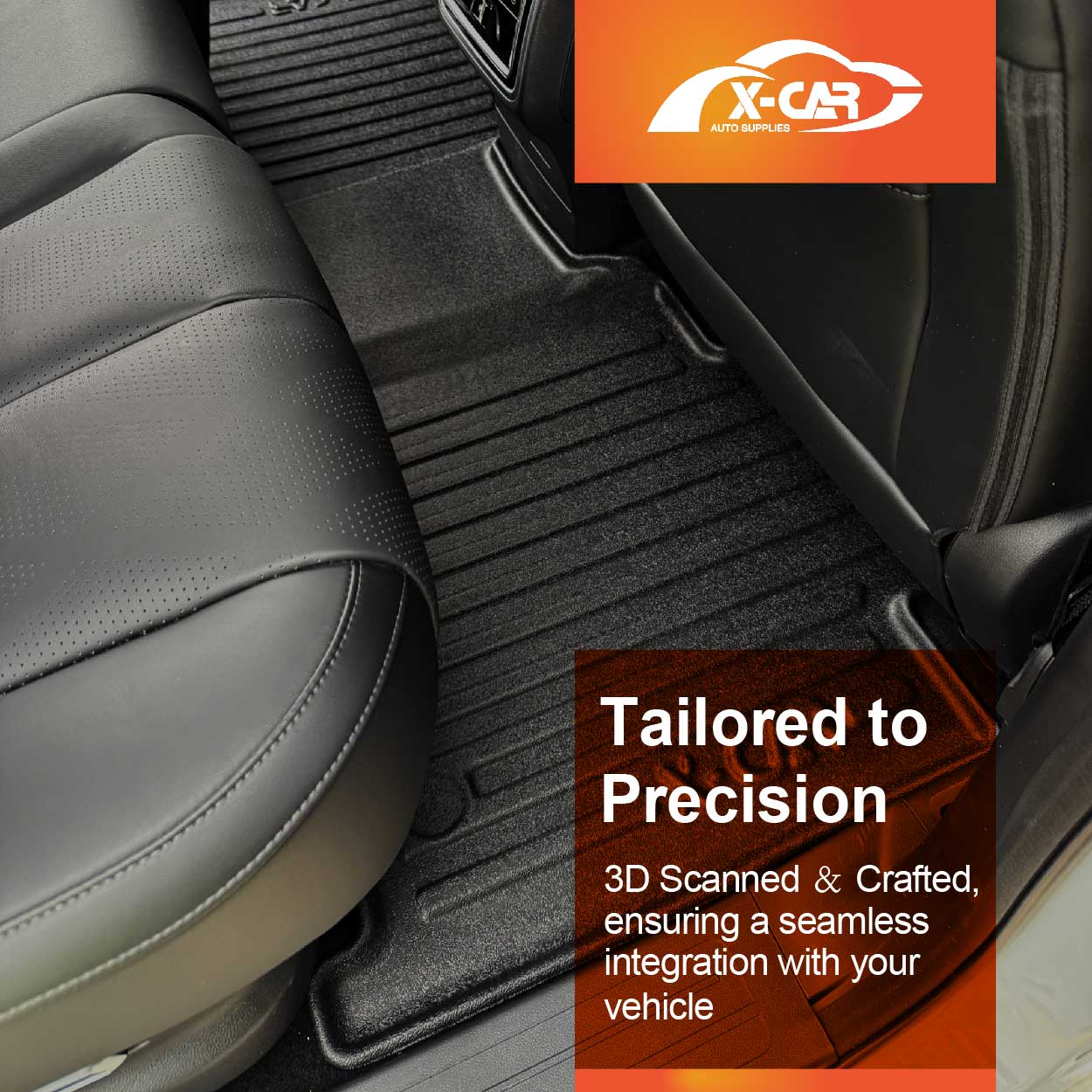 3D Floor Mats Tub Liner for GWM Cannon Alpha 2024-Onwards All Weather Heavy Duty Cargo Car Trunk Luggage Tray