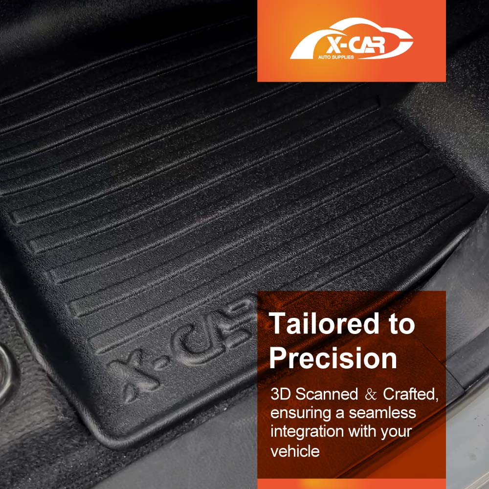3D Floor Mats Boot Liner Set for Isuzu MU-X MUX 2022-Onwards All Weather Heavy Duty Cargo Car Trunk Luggage Tray