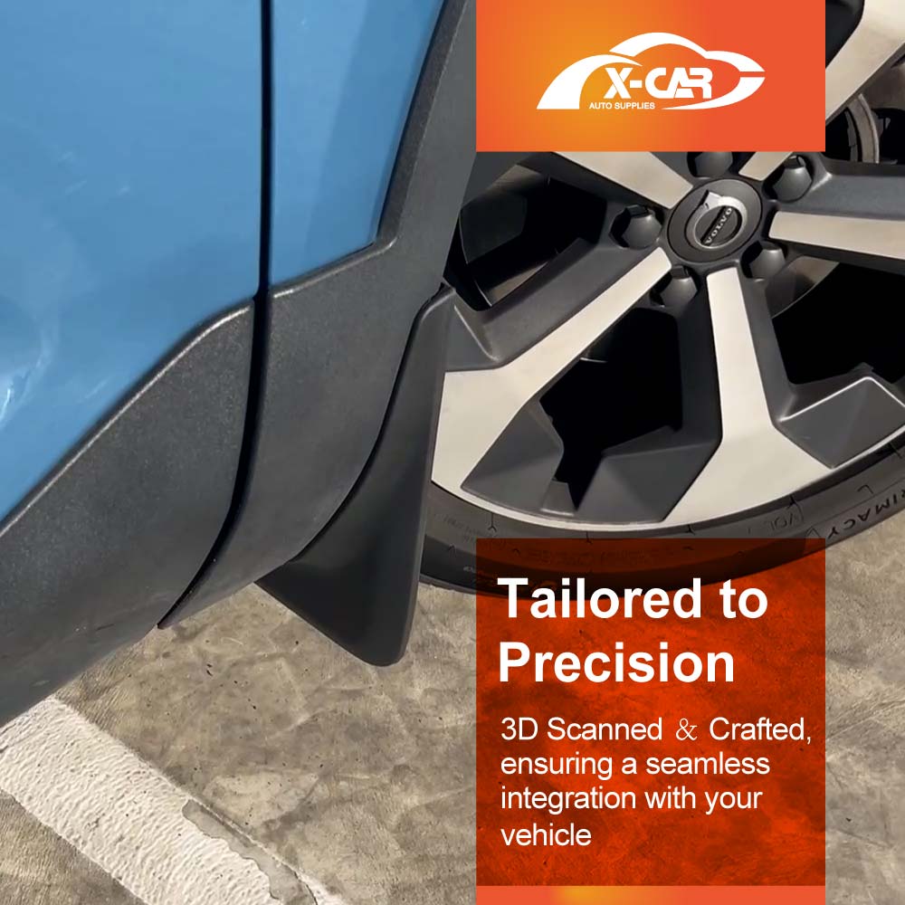 Mud Flaps Splash Guards for Volvo XC40 2018-2025 Mudguard Fender Front and Rear Set of 4