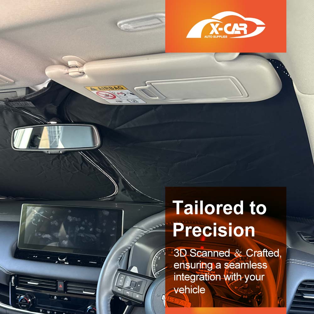 WindScreen Sun Shade for Nissan QASHQAI J12 Series 2022-Onwards Blocks UV Rays Foldable Custom Wind Screen Sun Visor Protector