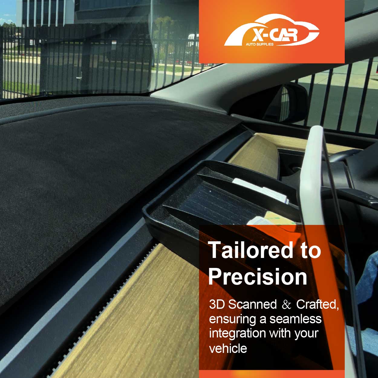 Luxury 3D Dash Mat Pad Cover Non-Slip for Tesla Model 3 2017-2023