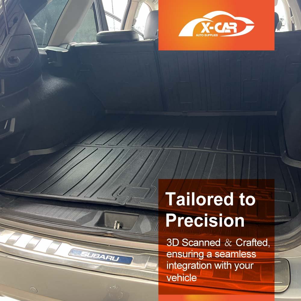 3D Floor Mats Boot Liner Set for Subaru Outback 2015-2020 All Weather Heavy Duty Cargo Car Trunk Luggage Tray