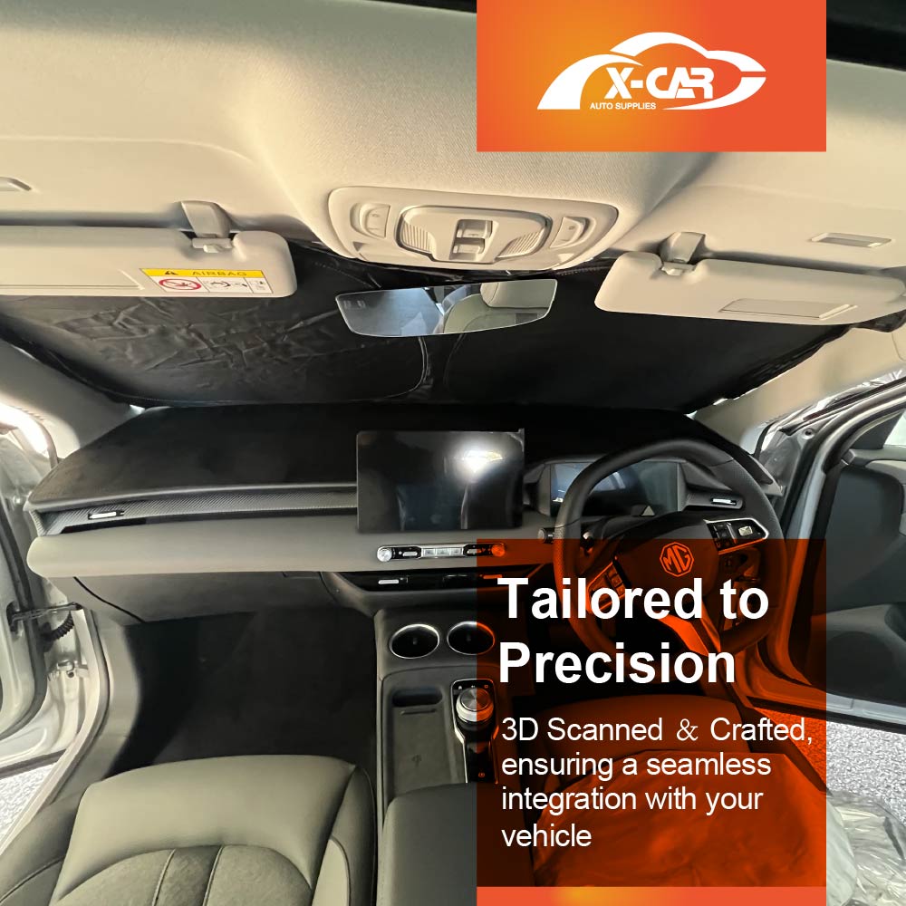 WindScreen Sun Shade for MG MGS5 EV 2025-Onwards Blocks UV Rays Foldable Custom Sun Visor Protector