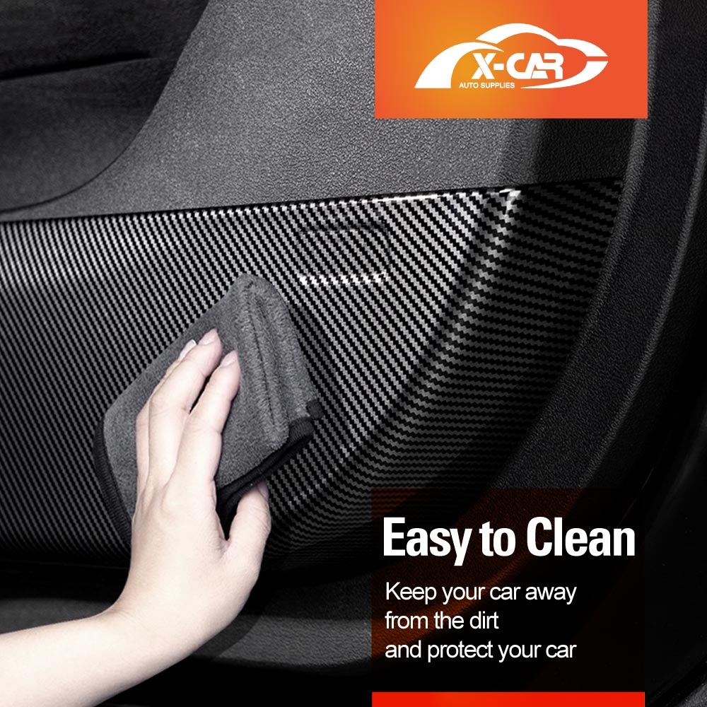 Anti Kick Car Door Panel For GWM Tank 300 Tank300 2023-Onwards Protective Side Edge Protector Cover Guard Carbon Fibre Style