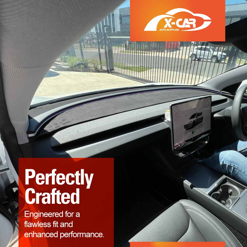 Dash Mat for Tesla Model 3 Highland 2023-2025 Non-Slip Microfiber Pad Cover Interior Accessories