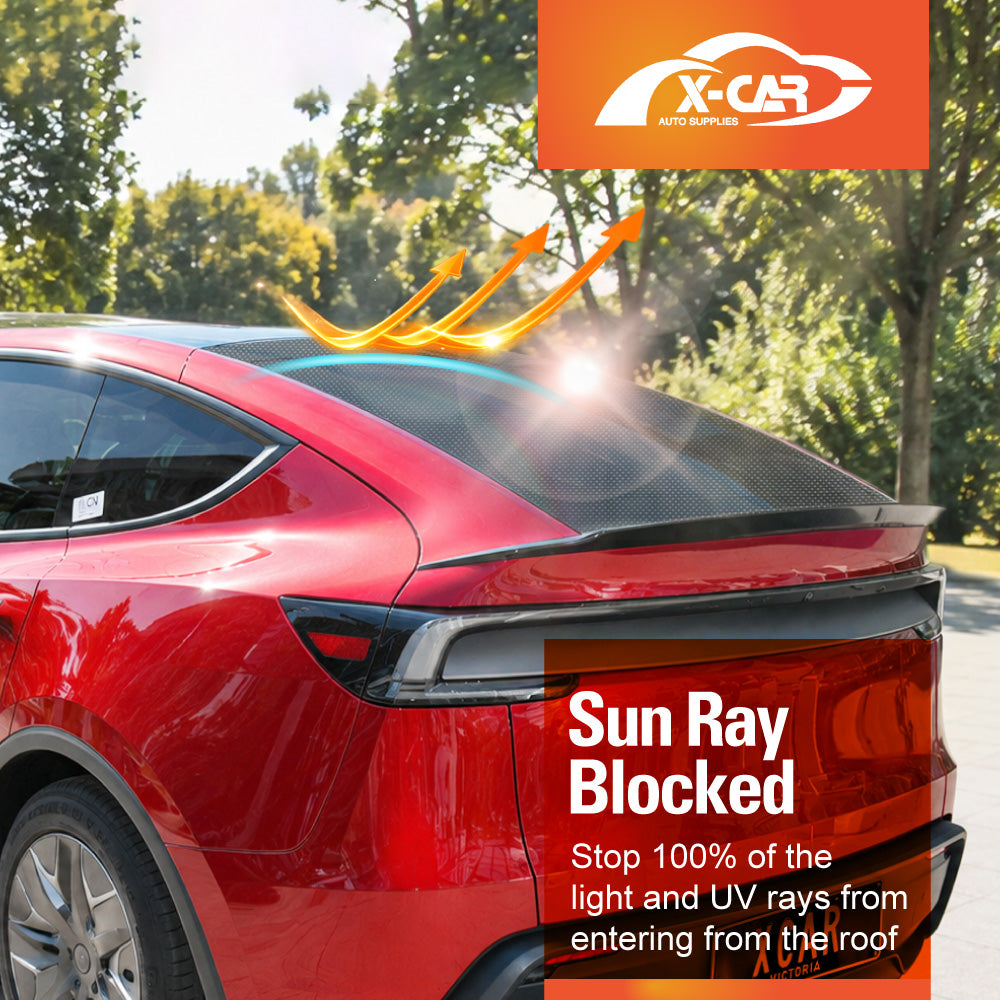 Rear Windscreen Glass Roof Sunshades for Tesla Model Y L 6-Seat 2026-Onwards Black Sunroof UV Heat Protection Mesh Sun Blind