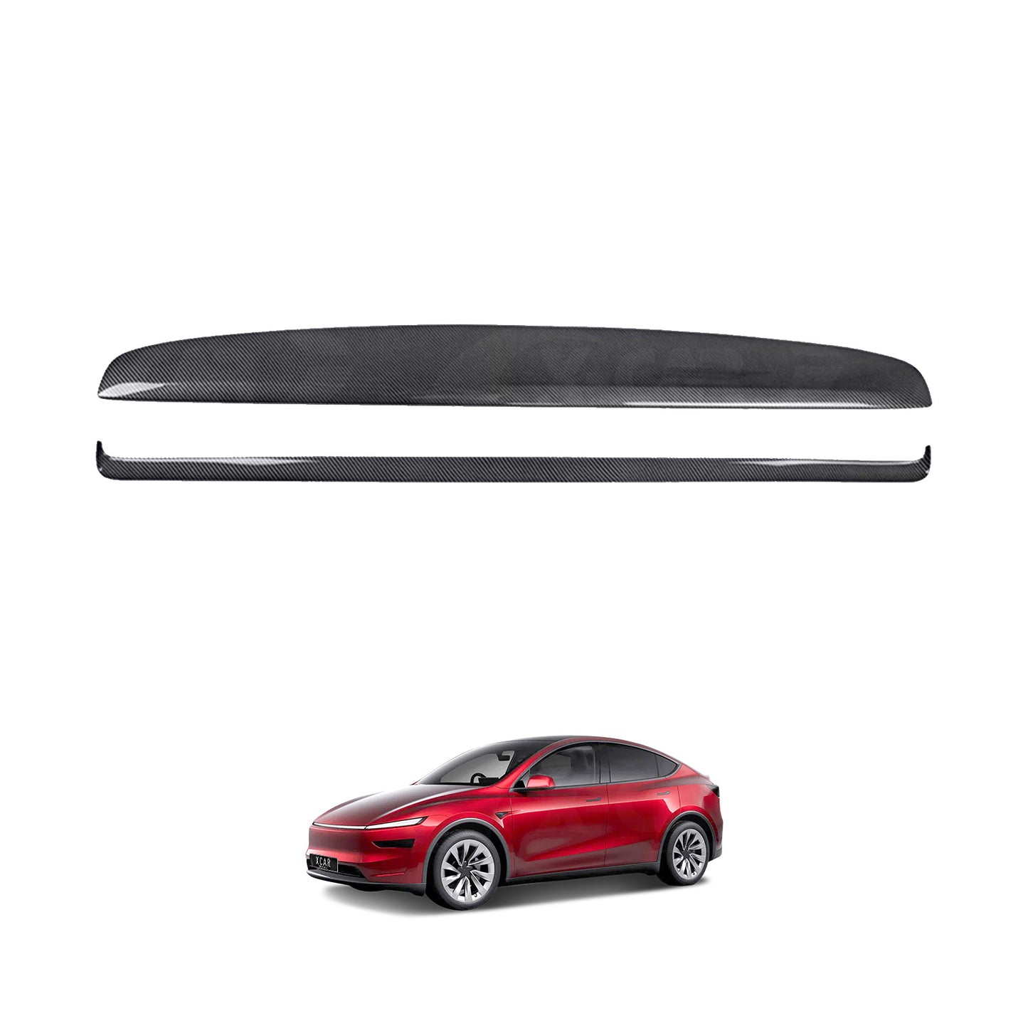 Dashboard Cover Trim Set for Tesla Model Y Juniper 2025-Onwards Carbon Fiber Style Dash Wrap Cap Panel Interior Accessories