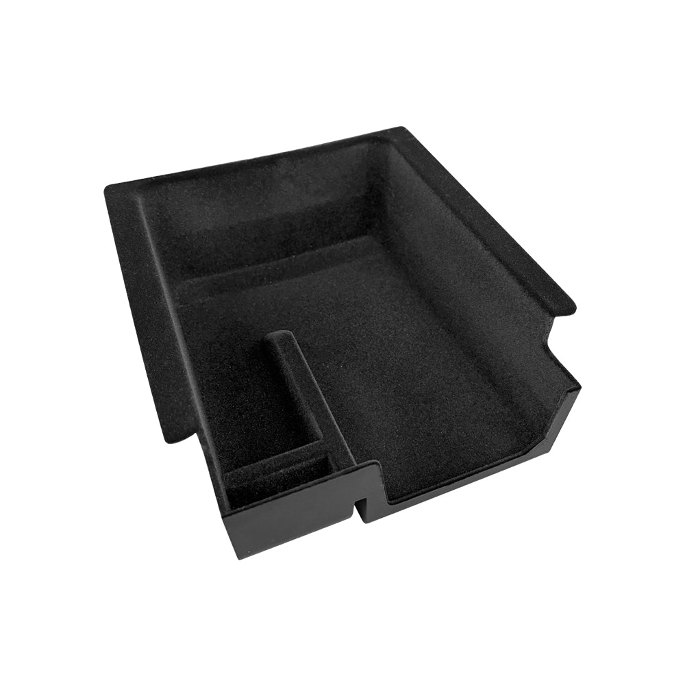 Tesla Model 3 2017-2023 and Model Y 2021-2025 Flocked Center Console Armrest Organizer Tray Storage Box