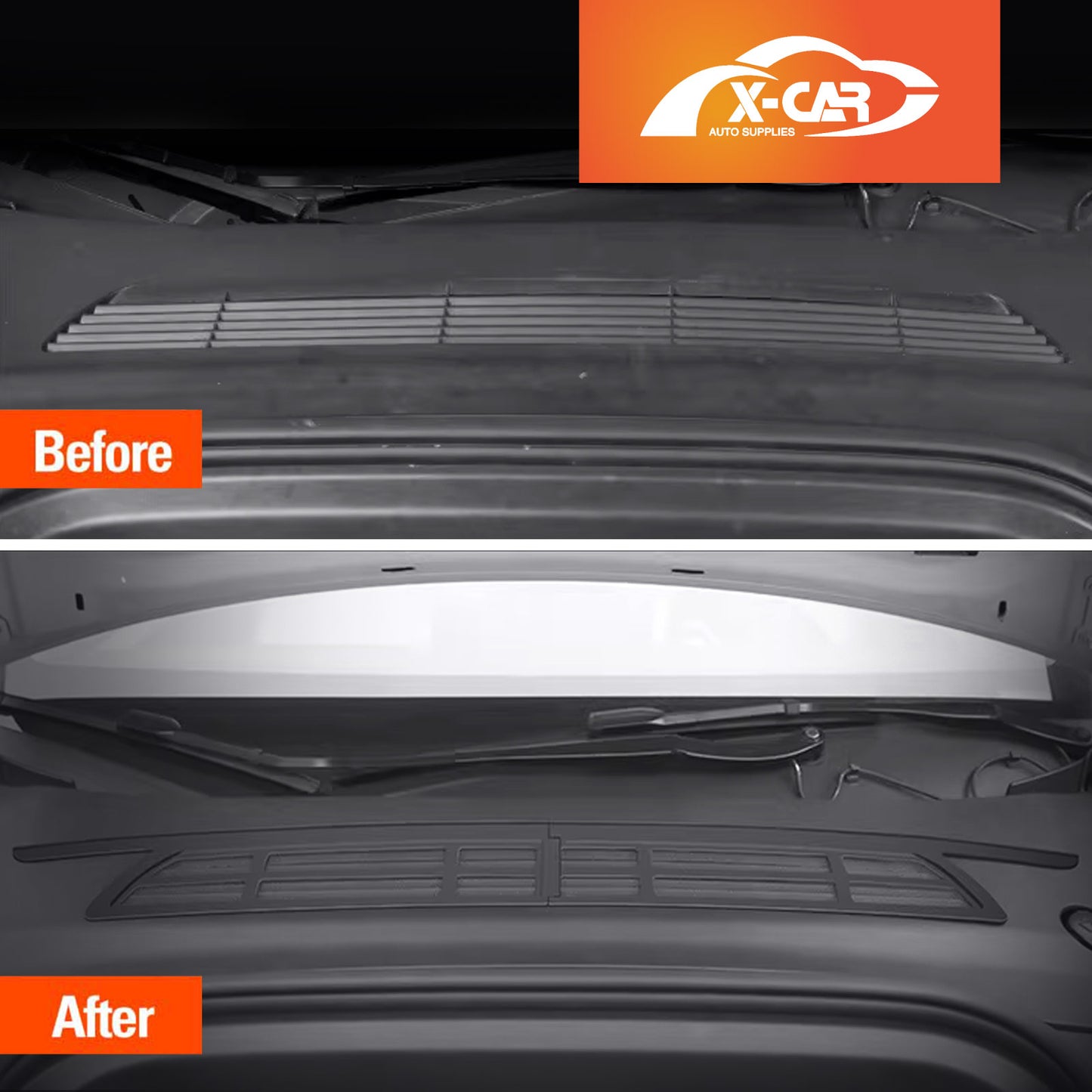 Tesla Model Y 2022-2025 Air Flow Intake Vent Grille ABS Plastic Protection Inlet Cover Leaves Insect Guard