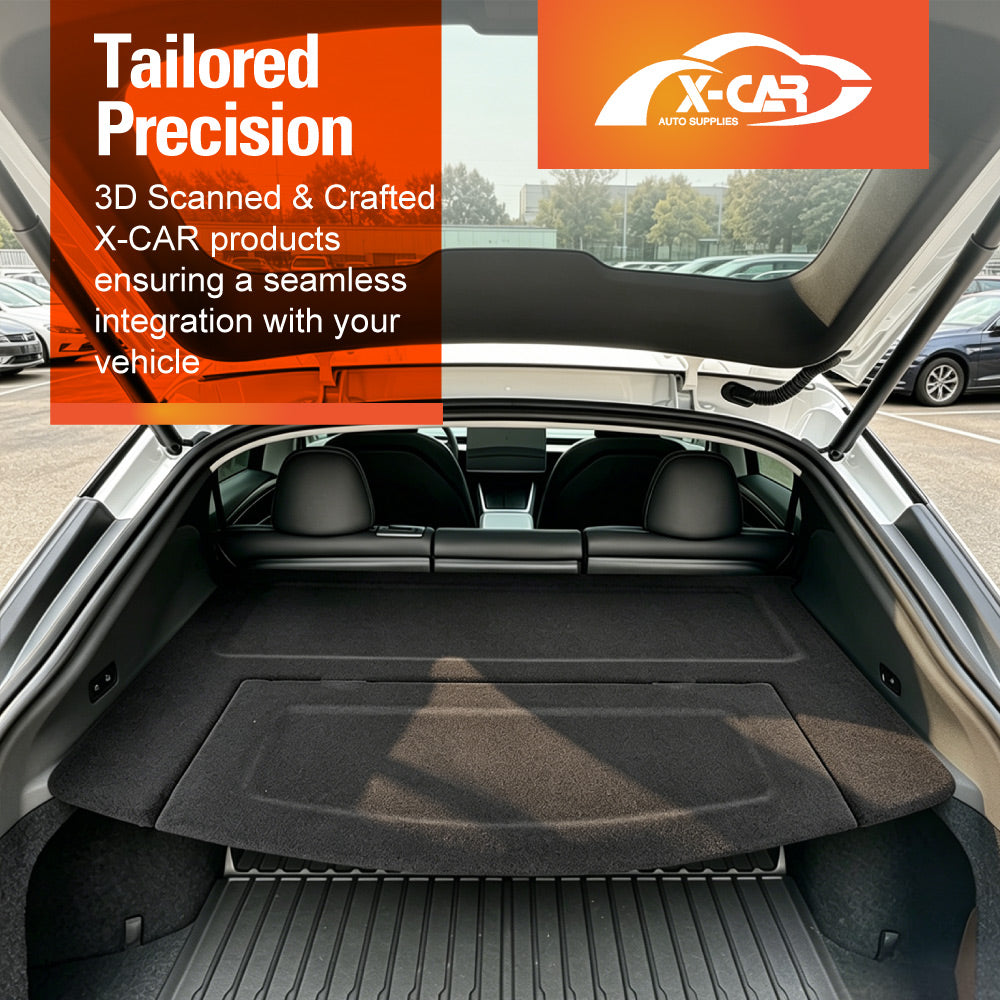 Car Trunk Shade for Tesla Model Y Juniper 2025-Onwards Rear Boot Cargo Security Shield Luggage Cover Board Accessories