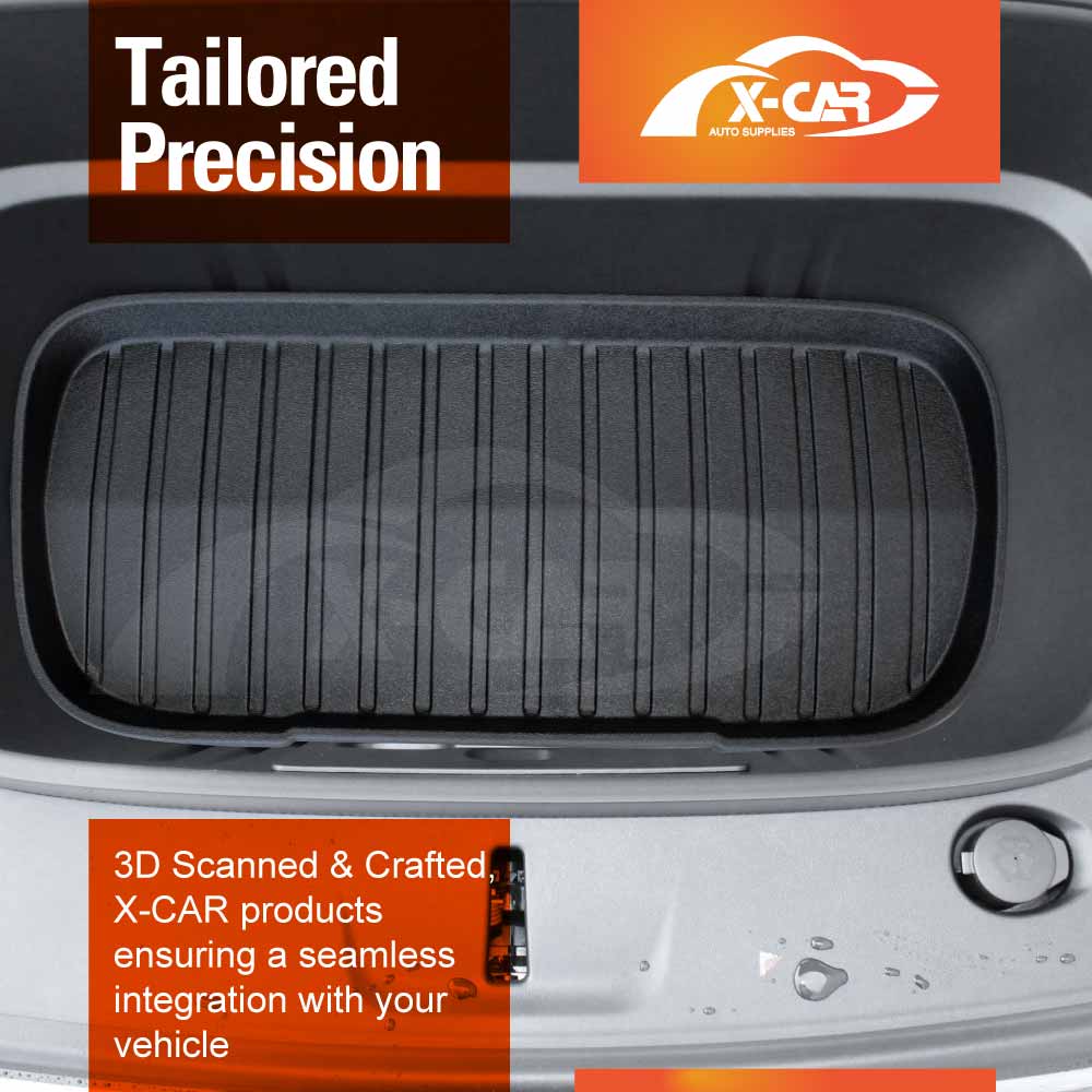 Interior Boot Liners Set for Tesla Model Y L 6-Seat 2026-Onwards All Weather Front Toolbox Cargo Car Trunk Mats Cover Luggage Tray